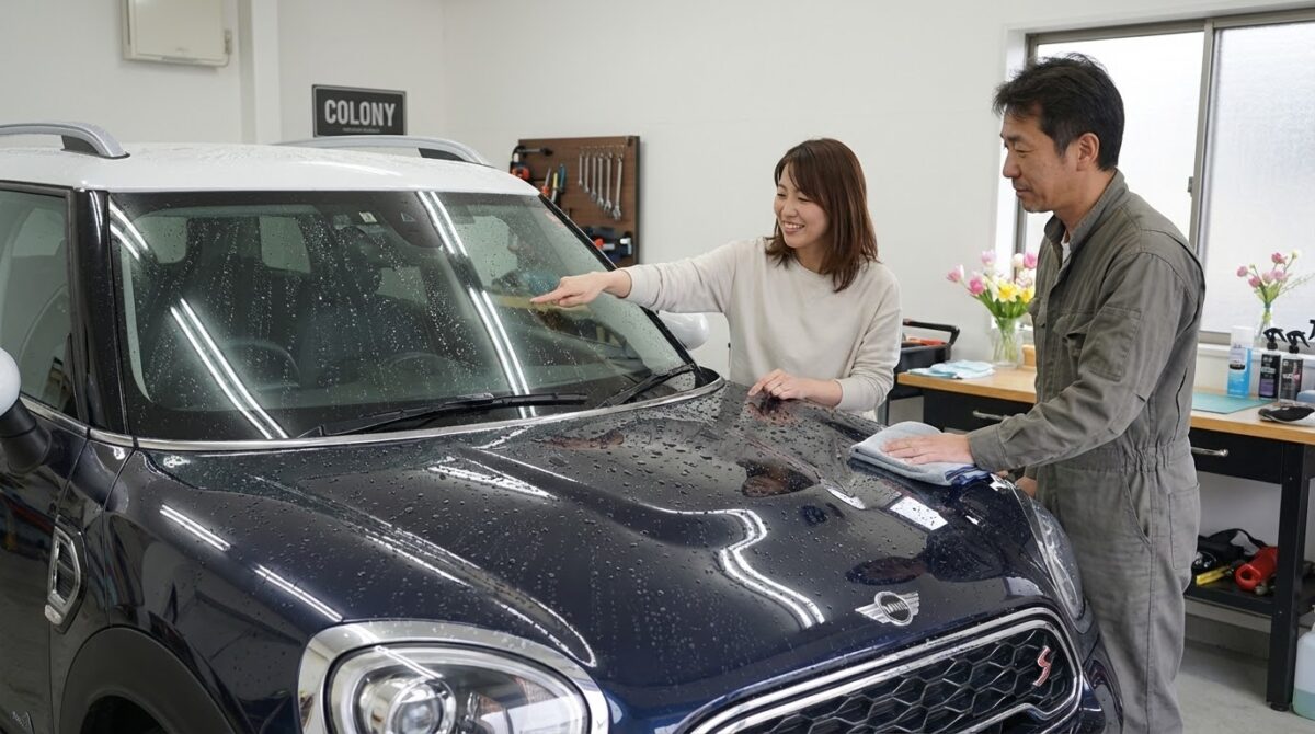 MINIにぴったりのガラスコーティング術 春夏冬をラクにする正しい